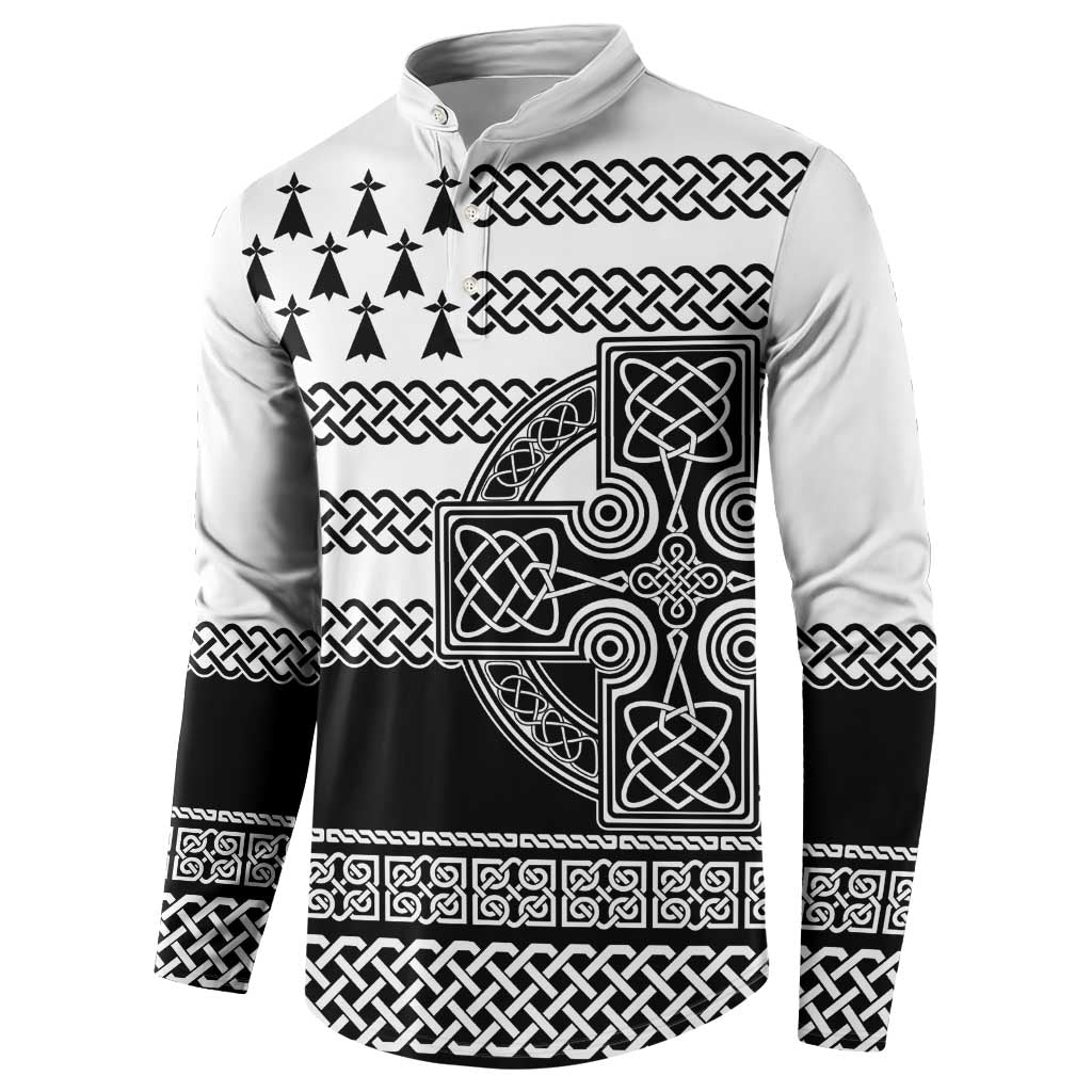 Brittany Celtic Knot Button Sweatshirt Celtic Nation Heritage Pride - Wonder Print Shop