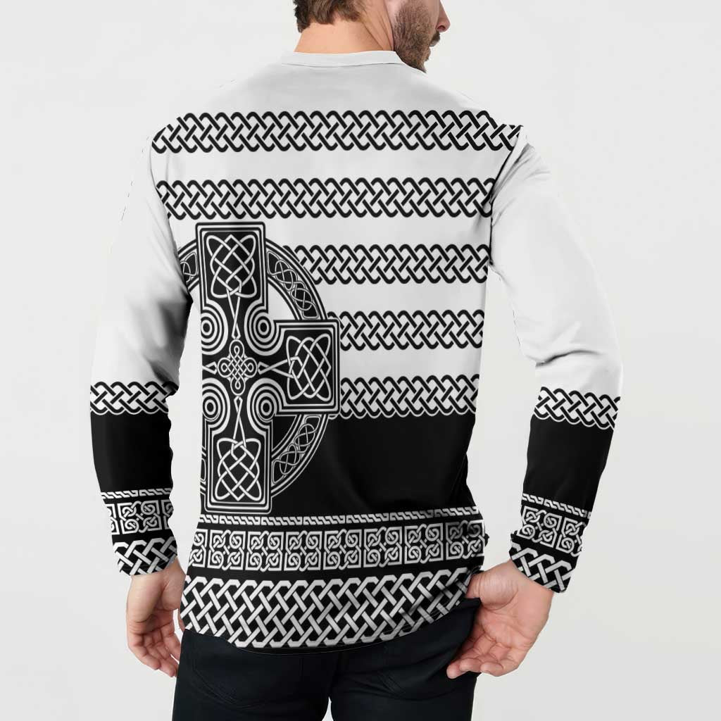 Brittany Celtic Knot Button Sweatshirt Celtic Nation Heritage Pride - Wonder Print Shop