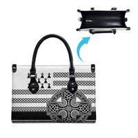 Brittany Celtic Knot Leather Bag Celtic Nation Heritage Pride - Wonder Print Shop