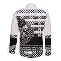 Brittany Celtic Knot Long Sleeve Button Shirt Celtic Nation Heritage Pride - Wonder Print Shop