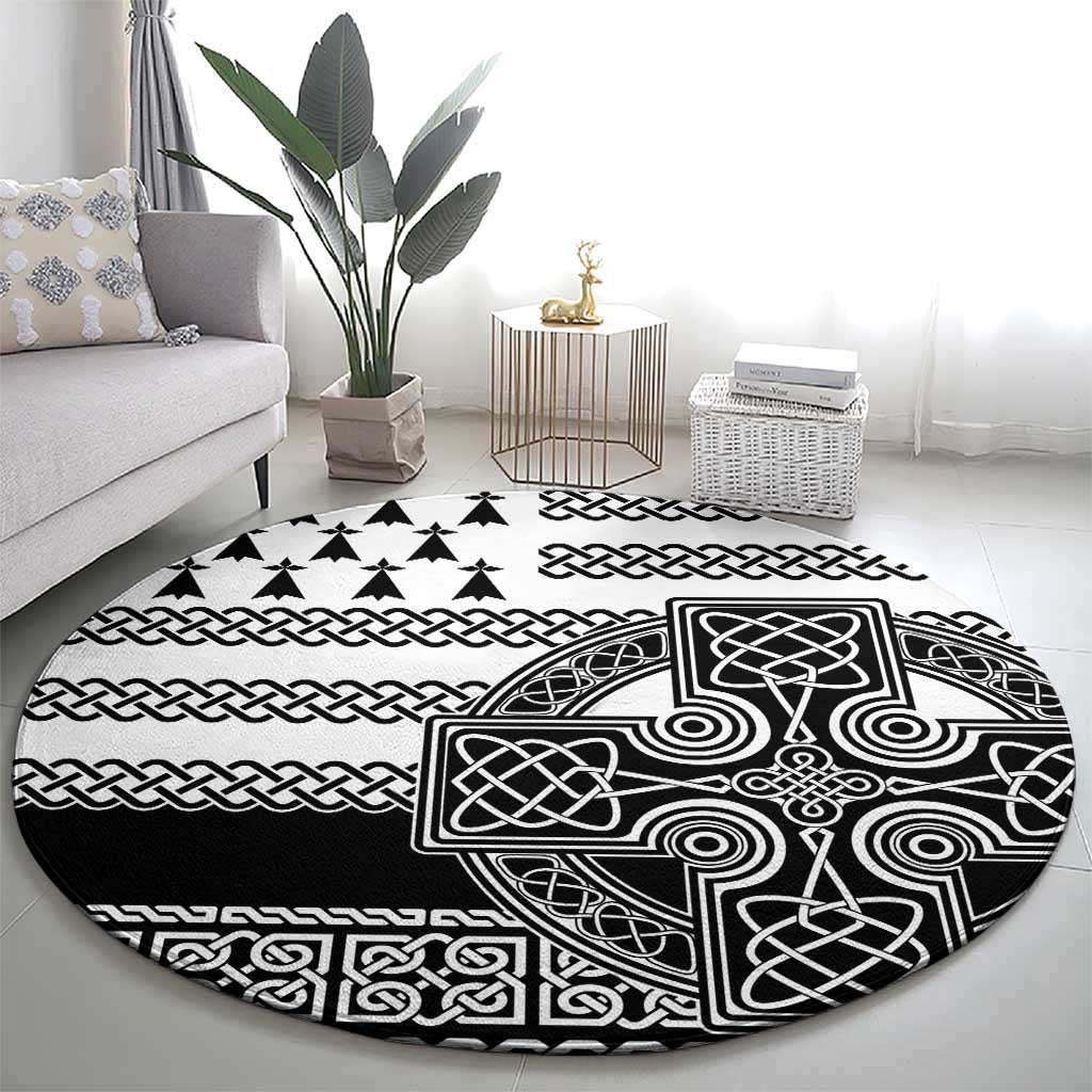 Brittany Celtic Knot Round Carpet Celtic Nation Heritage Pride - Wonder Print Shop