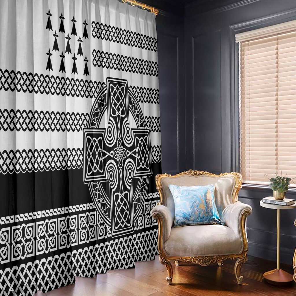 Brittany Celtic Knot Window Curtain Celtic Nation Heritage Pride - Wonder Print Shop