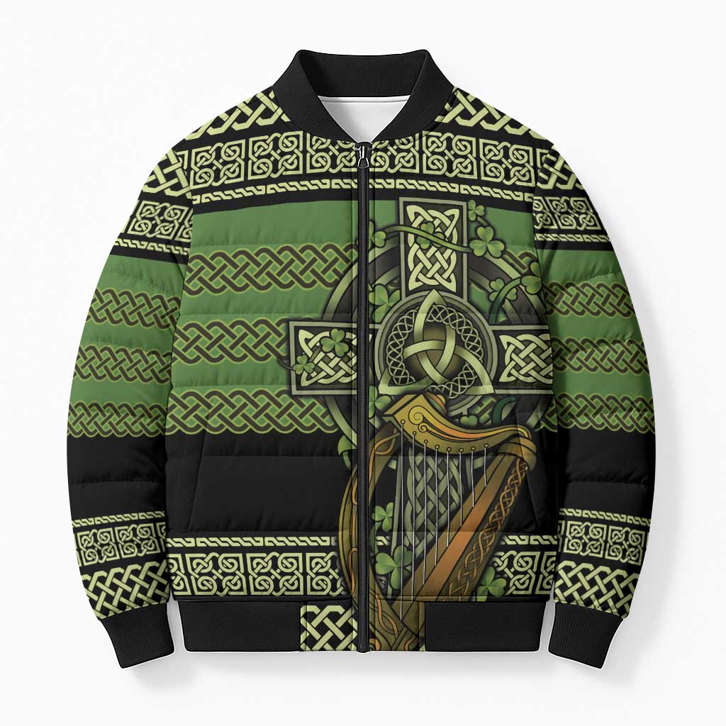 Ireland Celtic Knot Bomber Puffer Jacket Celtic Nation Heritage Pride - Wonder Print Shop