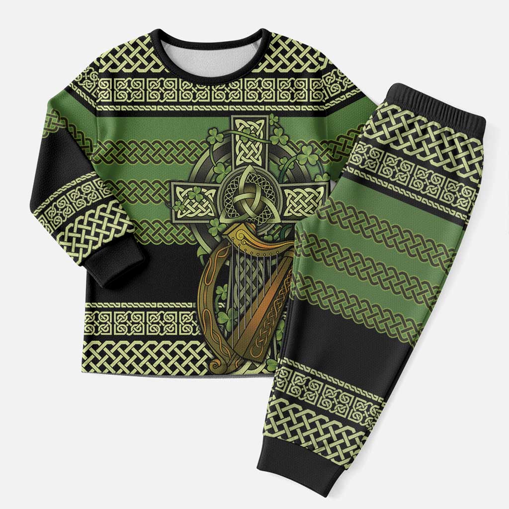 Ireland Celtic Knot Christmas Pajama Set Celtic Nation Heritage Pride - Wonder Print Shop