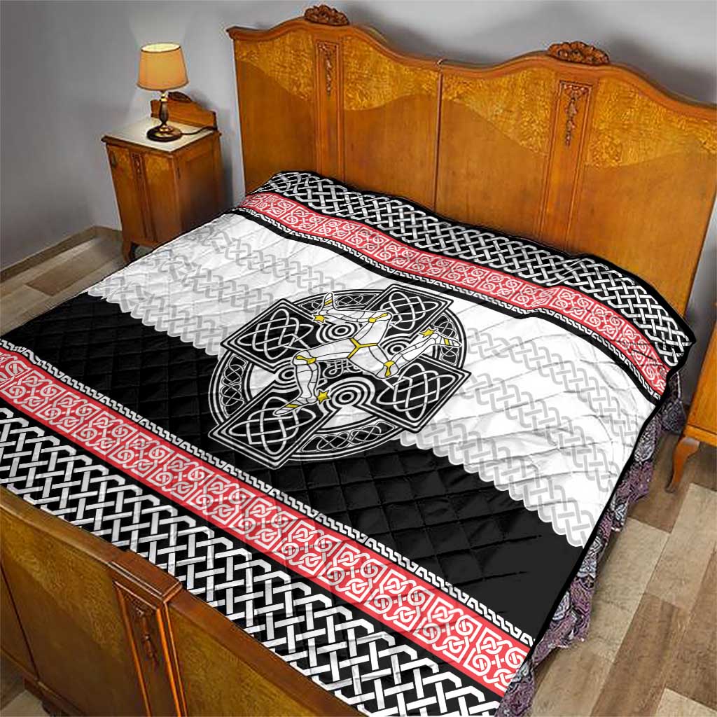 Isle of Man Celtic Knot Quilt Celtic Nation Heritage Pride - Wonder Print Shop