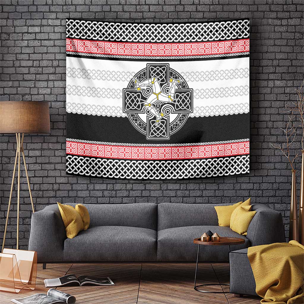 Isle of Man Celtic Knot Tapestry Celtic Nation Heritage Pride - Wonder Print Shop