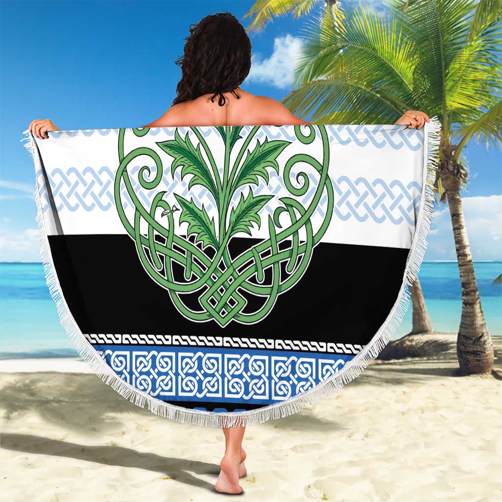 Scotland Celtic Knot Beach Blanket Celtic Nation Heritage Pride - Wonder Print Shop