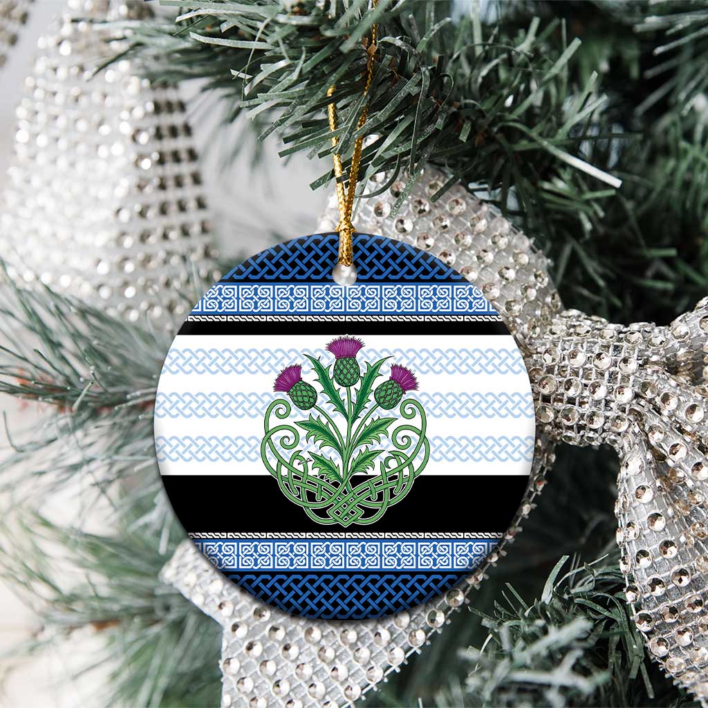 Scotland Celtic Knot Ceramic Ornament Celtic Nation Heritage Pride - Wonder Print Shop