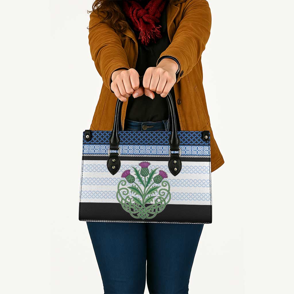 Scotland Celtic Knot Leather Bag Celtic Nation Heritage Pride - Wonder Print Shop