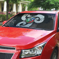 Six Celtic Countries Heritage Auto Sun Shade Black Celtic Knot Triskelion - Wonder Print Shop