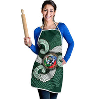 Six Celtic Countries Heritage Apron Green Celtic Knot Triskelion - Wonder Print Shop