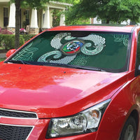 Six Celtic Countries Heritage Auto Sun Shade Green Celtic Knot Triskelion - Wonder Print Shop
