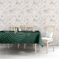 Six Celtic Countries Heritage Tablecloth Green Celtic Knot Triskelion - Wonder Print Shop