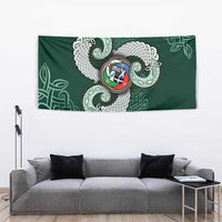 Six Celtic Countries Heritage Tapestry Green Celtic Knot Triskelion - Wonder Print Shop