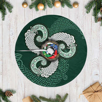 Six Celtic Countries Heritage Tree Skirt Green Celtic Knot Triskelion - Wonder Print Shop