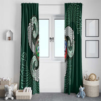 Six Celtic Countries Heritage Window Curtain Green Celtic Knot Triskelion - Wonder Print Shop