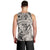 Polynesia Men Tank Top Tribal Polynesian Spirit With Beige Pacific Flowers - Wonder Print Shop