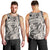 Polynesia Men Tank Top Tribal Polynesian Spirit With Beige Pacific Flowers - Wonder Print Shop