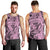 Polynesia Men Tank Top Tribal Polynesian Spirit With Pink Pacific Flowers - Wonder Print Shop