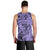 Polynesia Men Tank Top Tribal Polynesian Spirit With Violet Pacific Flowers - Wonder Print Shop