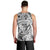 Polynesia Men Tank Top Tribal Polynesian Spirit With White Pacific Flowers - Wonder Print Shop