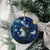 Yule Goat Starry Night Ceramic Ornament LT9 - Wonder Print Shop