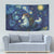 Yule Goat Starry Night Tapestry