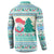 Gnome Bagpies Musical Button Sweatshirt Nollaig Chridheil Scotland Christmas Pattern LT9 - Wonder Print Shop