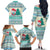 Gnome Bagpies Musical Family Matching Off The Shoulder Long Sleeve Dress and Hawaiian Shirt Nollaig Chridheil Scotland Christmas Pattern - Wonder Print Shop