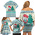 Gnome Bagpies Musical Family Matching Off Shoulder Short Dress and Hawaiian Shirt Nollaig Chridheil Scotland Christmas Pattern LT9 - Wonder Print Shop