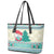 Gnome Bagpies Musical Leather Tote Bag Nollaig Chridheil Scotland Christmas Pattern - Wonder Print Shop