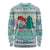 Gnome Bagpies Musical Long Sleeve Shirt Nollaig Chridheil Scotland Christmas Pattern - Wonder Print Shop