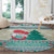 Gnome Bagpies Musical Round Carpet Nollaig Chridheil Scotland Christmas Pattern