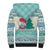 Gnome Bagpies Musical Sherpa Hoodie Nollaig Chridheil Scotland Christmas Pattern