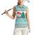 Gnome Bagpies Musical Women Sleeveless Polo Shirt Nollaig Chridheil Scotland Christmas Pattern