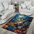 Nollaig Chridheil Scottish Gnome Area Rug Merry Christmas with Starry Night LT9 - Wonder Print Shop