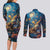 Nollaig Chridheil Scottish Gnome Couples Matching Long Sleeve Bodycon Dress and Long Sleeve Button Shirt Merry Christmas with Starry Night LT9 - Wonder Print Shop