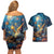 Nollaig Chridheil Scottish Gnome Couples Matching Off Shoulder Short Dress and Hawaiian Shirt Merry Christmas with Starry Night LT9 - Wonder Print Shop