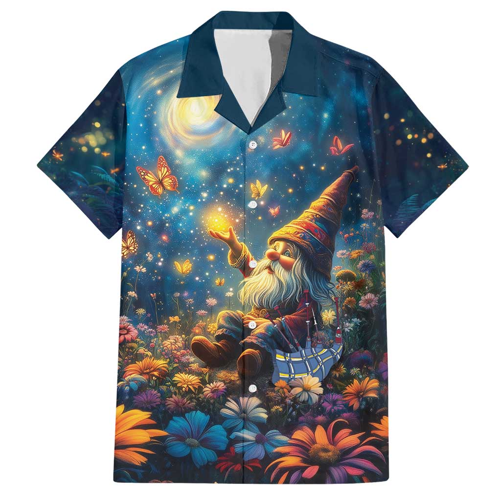 Nollaig Chridheil Scottish Gnome Hawaiian Shirt Merry Christmas with Starry Night - Wonder Print Shop