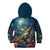 Nollaig Chridheil Scottish Gnome Kid Hoodie Merry Christmas with Starry Night - Wonder Print Shop