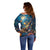 Nollaig Chridheil Scottish Gnome Off Shoulder Sweater Merry Christmas with Starry Night - Wonder Print Shop