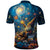 Nollaig Chridheil Scottish Gnome Polo Shirt Merry Christmas with Starry Night - Wonder Print Shop