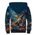 Nollaig Chridheil Scottish Gnome Sherpa Hoodie Merry Christmas with Starry Night