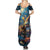 Nollaig Chridheil Scottish Gnome Summer Maxi Dress Merry Christmas with Starry Night