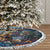 Nollaig Chridheil Scottish Gnome Tree Skirt Merry Christmas with Starry Night