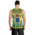 Personalised Cook Islands Christmas Men Tank Top Santa Beach Meri Kiritimiti - Wonder Print Shop