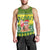 Personalised Cook Islands Christmas Men Tank Top Santa Beach Meri Kiritimiti - Wonder Print Shop