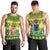 Personalised Cook Islands Christmas Men Tank Top Santa Beach Meri Kiritimiti - Wonder Print Shop