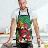 Saint David's Day Apron Green Welsh Dragon Daffodil Sheep Leak - Wonder Print Shop