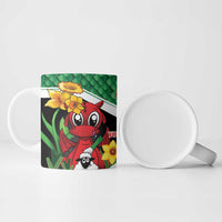 Saint David's Day Personalized Ceramic Mug Green Welsh Dragon Daffodil Sheep Leak - Wonder Print Shop